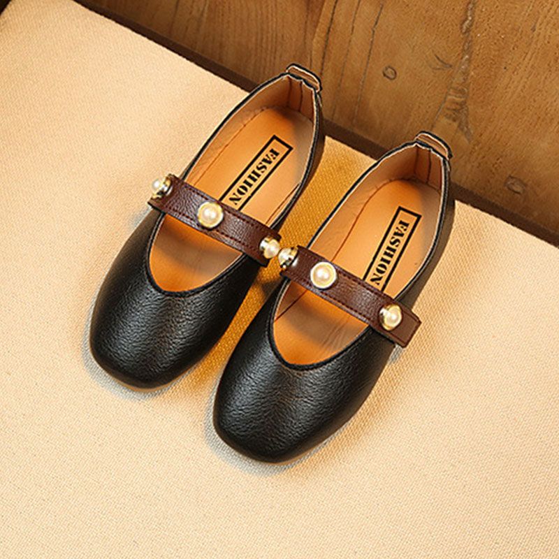 新款春秋女童鞋子儿童女孩休闲公主鞋学生小皮鞋新款方口舞蹈鞋