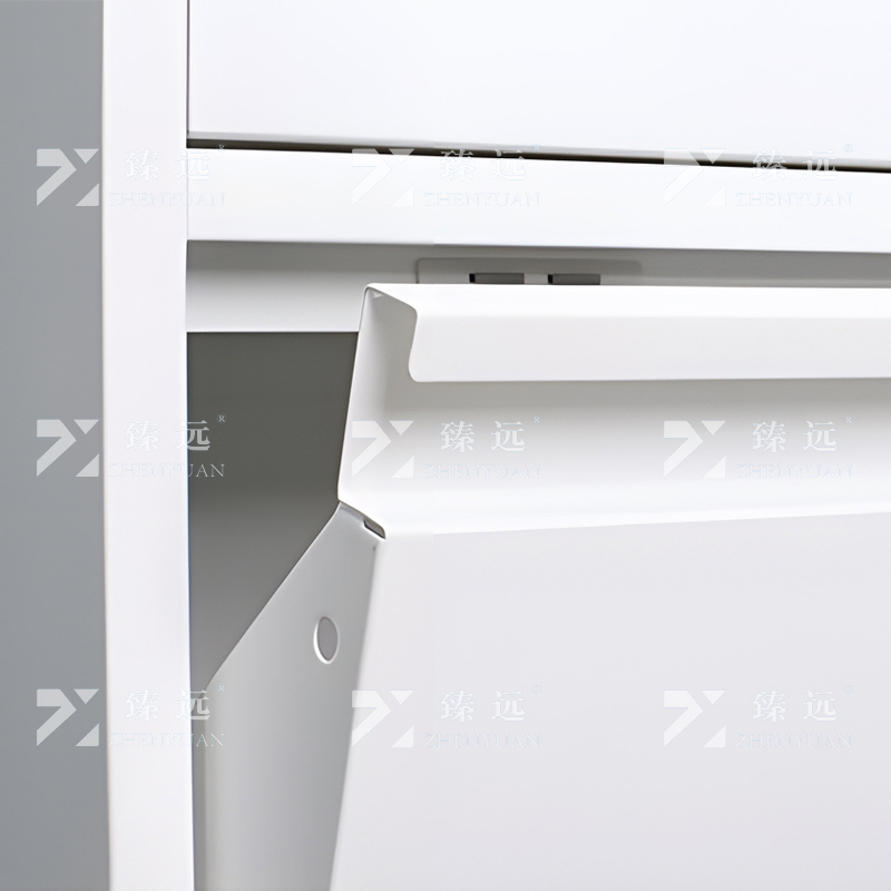 臻远 ZY4022019 钢制翻斗鞋柜简约现代收纳柜白色四斗