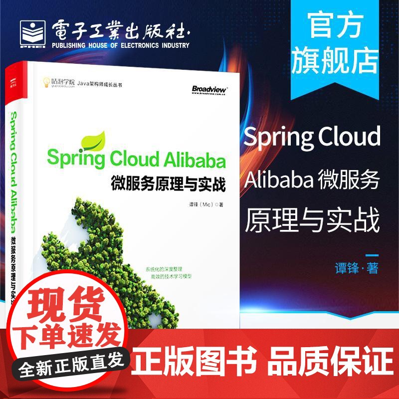 店 Spring Cloud Alibaba 微服务原理与实战 Java架构 微服务设计原理与架构 响应式微服务架构设计高清大图