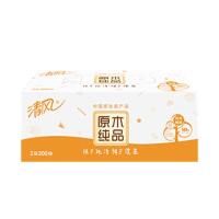 维达 原木纯品盒装面巾纸双层 200抽/盒 3盒/提 清风