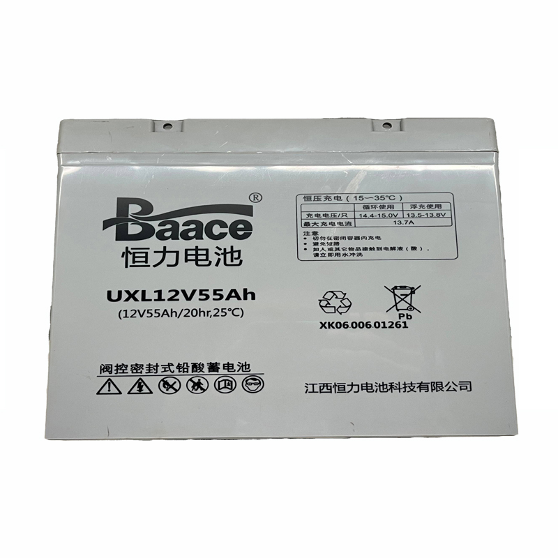 BAACE恒力铅酸蓄电池UXL12V55AH高清大图