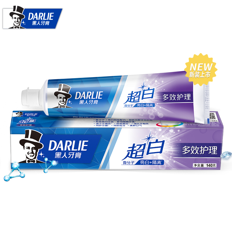 黑人(DARLIE)超白多效护理牙膏 140g高清大图