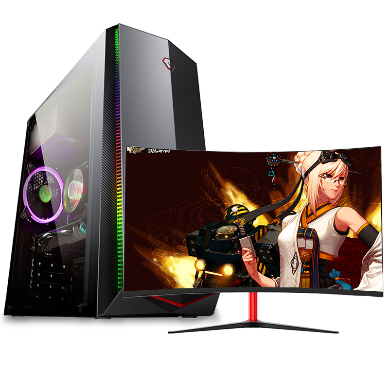 世纪之星 i7级六核至强E5 2620/GTX1050独显/8G内存/256G固态+500G机械盘 高效家用办公娱乐学生游戏电脑 台式机 组装电脑 台式电脑 电脑主机+27英寸全套