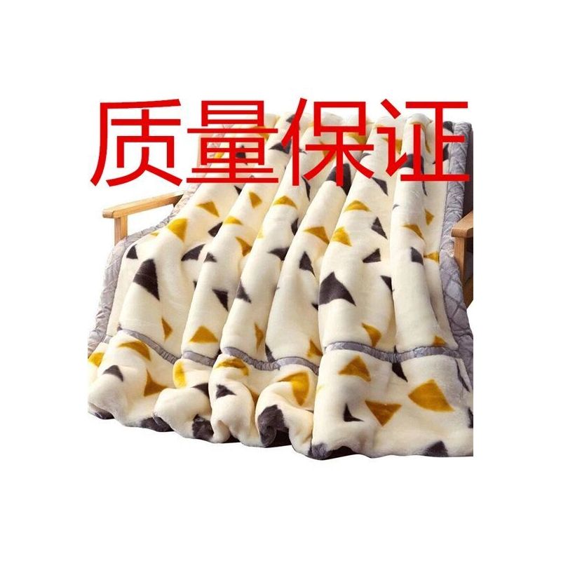 双层加厚拉舍尔毛毯珊瑚绒毯子保暖被子冬季双人单人学生宿舍盖毯