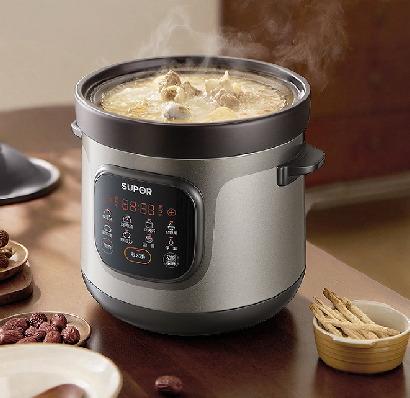 苏泊尔SUPOR 5L大容量微电脑电炖锅DG55YC87预约智能煮粥单胆设计5人以上家庭使用高清大图