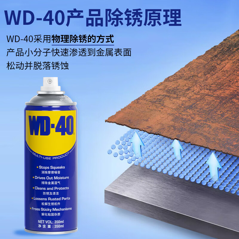 JAV WD-40 除锈润滑 除湿防锈剂500ml 单位:瓶