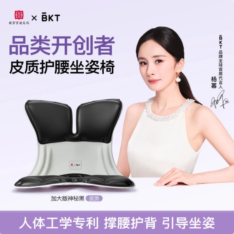 BKT人体工学护腰坐姿椅 加大版 神秘黑-LP01