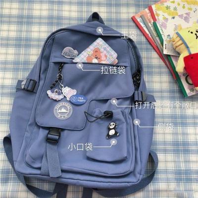 收藏店铺 送礼物 优先发货 韩版ins双肩包初中生书包女 日系原宿学院