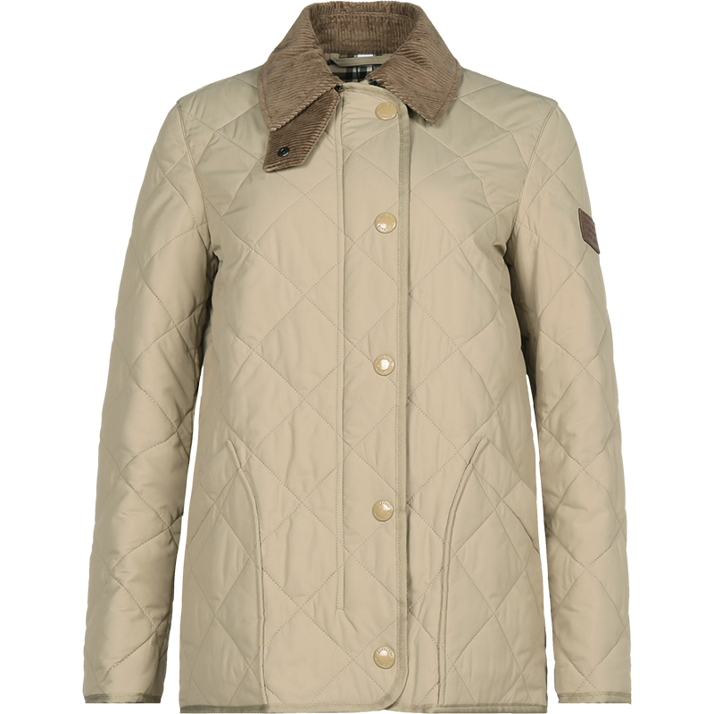 博柏利巴宝莉burberry女款锦纶菱形绗缝上衣棉服外套80214681