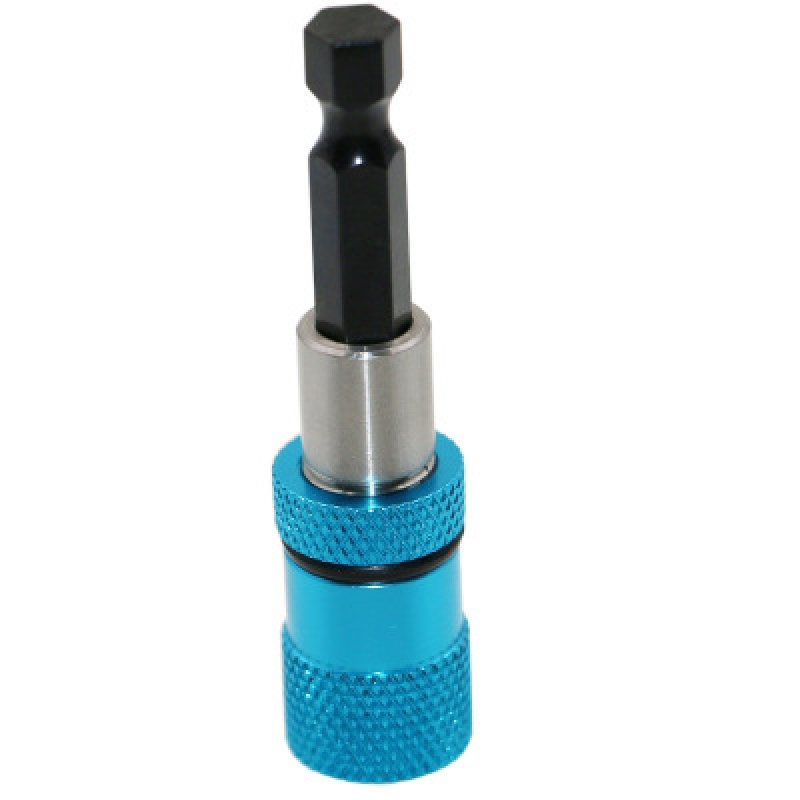 蓝色快脱连接杆 6.35mm 柄径 60mm长 带磁性 六角 可拆解连接杆
