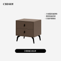 【CBD】SNZY-G022家居现代轻奢床头柜抽屉式储物柜主卧室床头柜 拿铁咖TP21 45*38*47