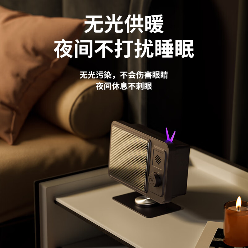 西屋(Westinghouse)取暖器暖风机办公室电暖器家用电暖气小型电暖风迷你热风机学生桌面取暖电器WTH-S200高清大图
