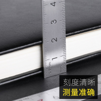 得力(deli)8462钢直尺20cm 5只装 银色 不锈钢刻度尺 板尺绘图仪尺金属长尺测量尺学生文具测量钢尺