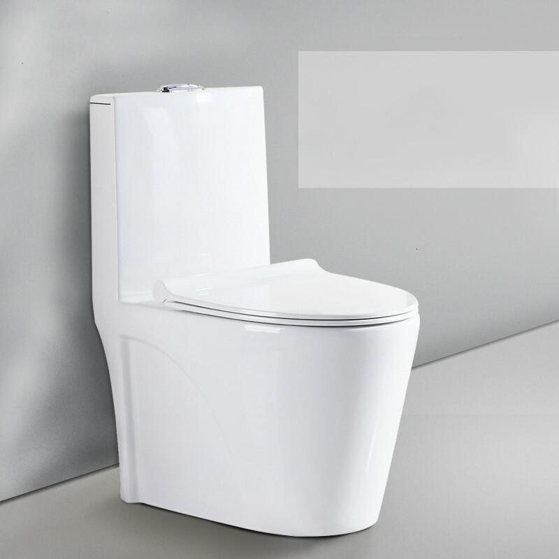 马桶坐便器家用卫生间抽水普通户型冲水防臭座便坐厕虹吸式0304大管道