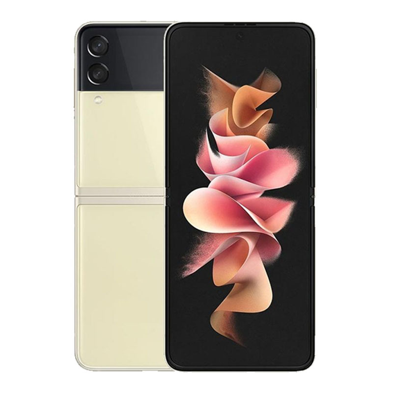 二手99新三星galaxyzflip35g8256gb月光香槟折叠屏安卓手机二手手机