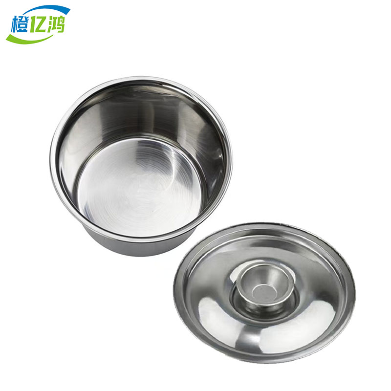 橙亿鸿 不锈钢特厚味盅带盖调料罐 16cm/个高清大图