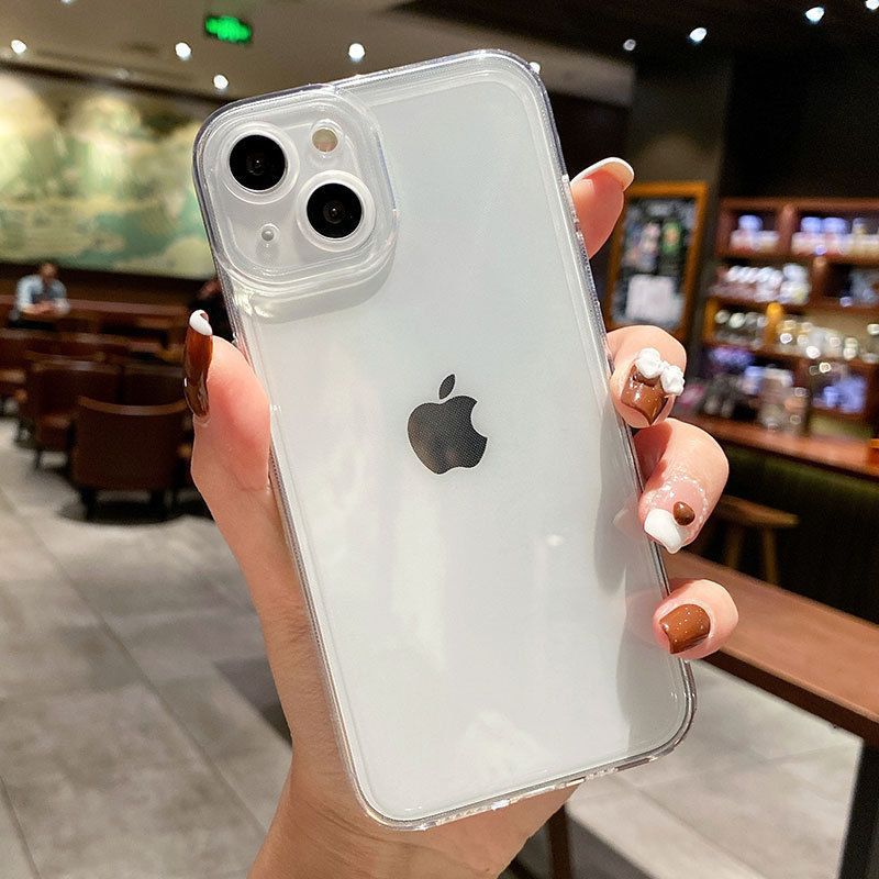 魔画(MOHUA)天使眼镜头适用苹果13手机壳iphone12promax防摔硅胶直边透明XR全包XS软壳11清新超薄