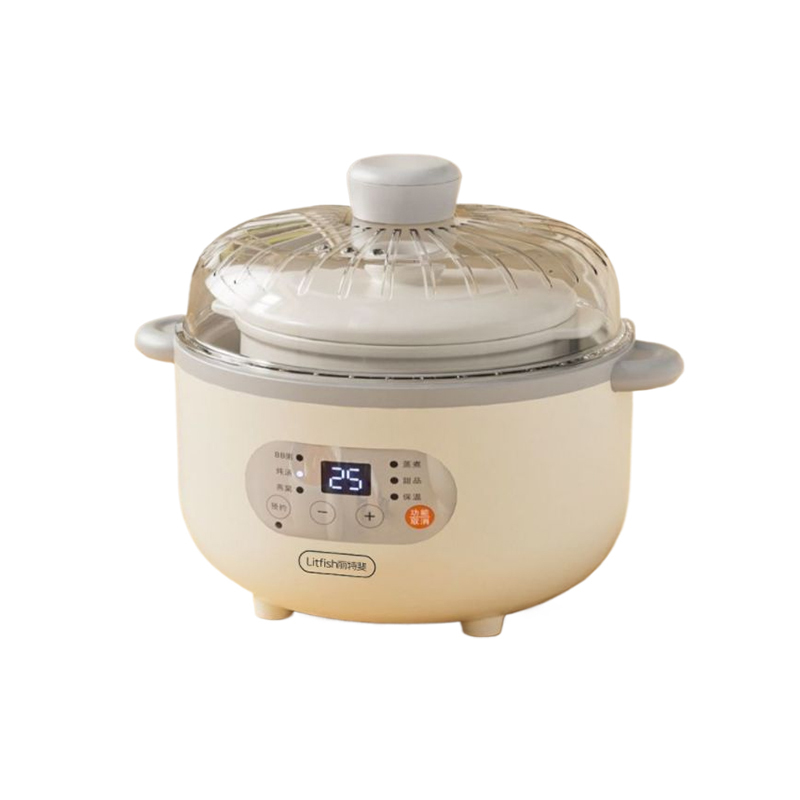丽特斐 智能隔水电炖盅 OBQ-DD01 白色 0.8L