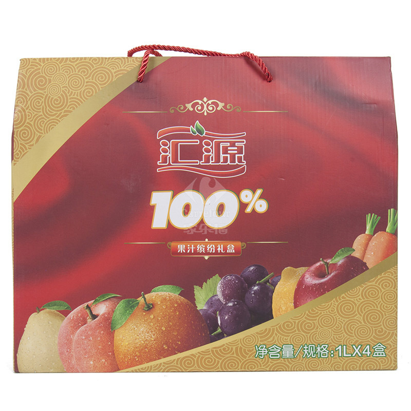 汇源100％礼品盒 1L*4