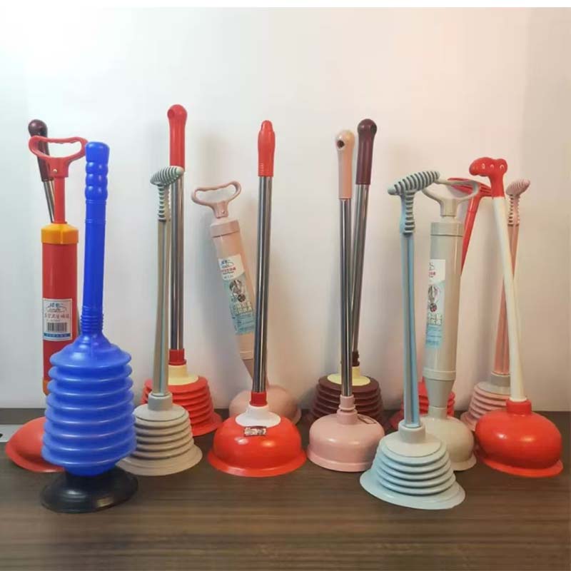 皮搋子 釜奕 马桶疏通器马桶抽子吸皮搋子水拔子下水道疏通器 红色碗状高清大图