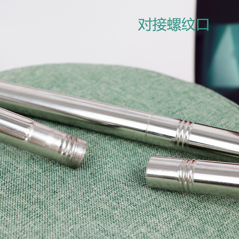 撑衣杆不锈钢头直杆取衣叉杆叉挑衣杆金属衣棍撑杆家用阳台挂衣杆