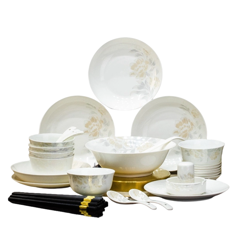 梵澜狸骨瓷餐具38件 套高清大图