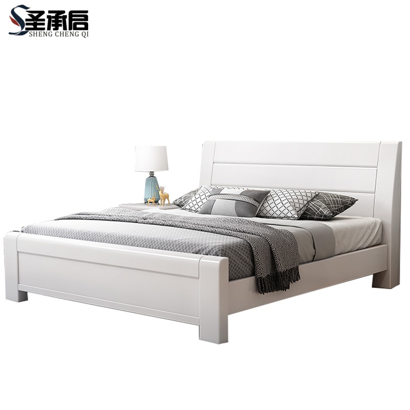 圣承启 实木床 1.5*1.9m张高清大图