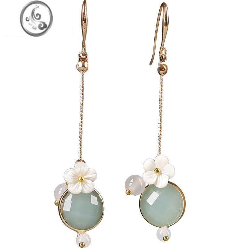 jimi古风耳环配旗袍复古古装中国风耳饰耳坠2023年新款潮耳夹女