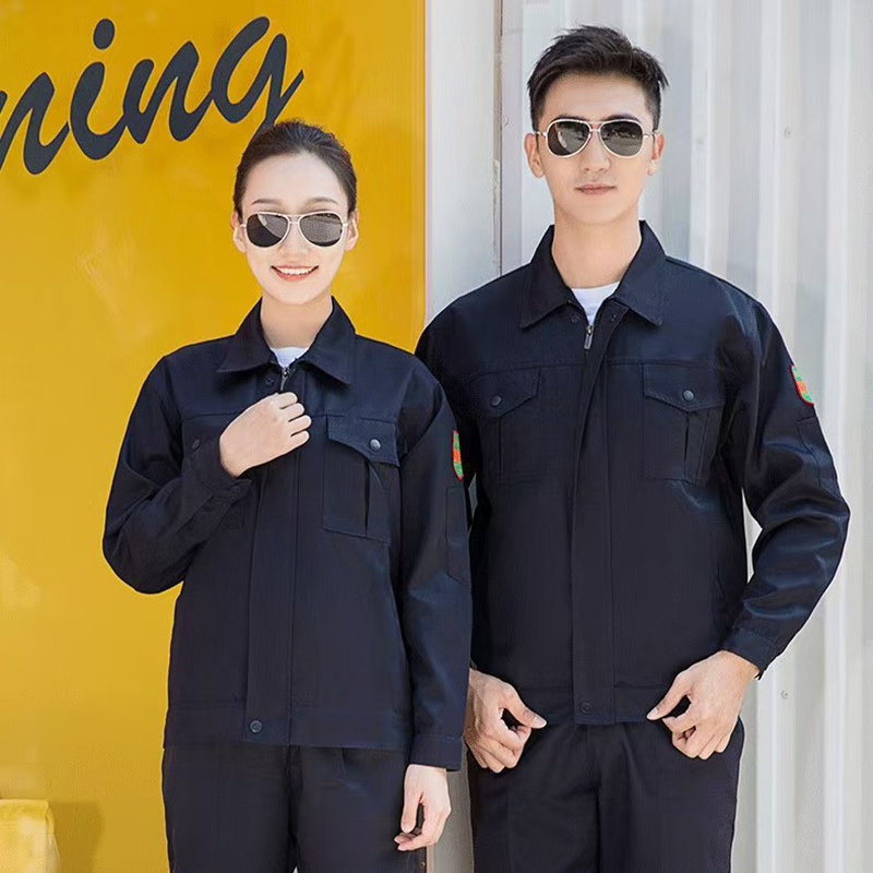 惠铁防酸碱长袖劳保工作服 套装 套高清大图