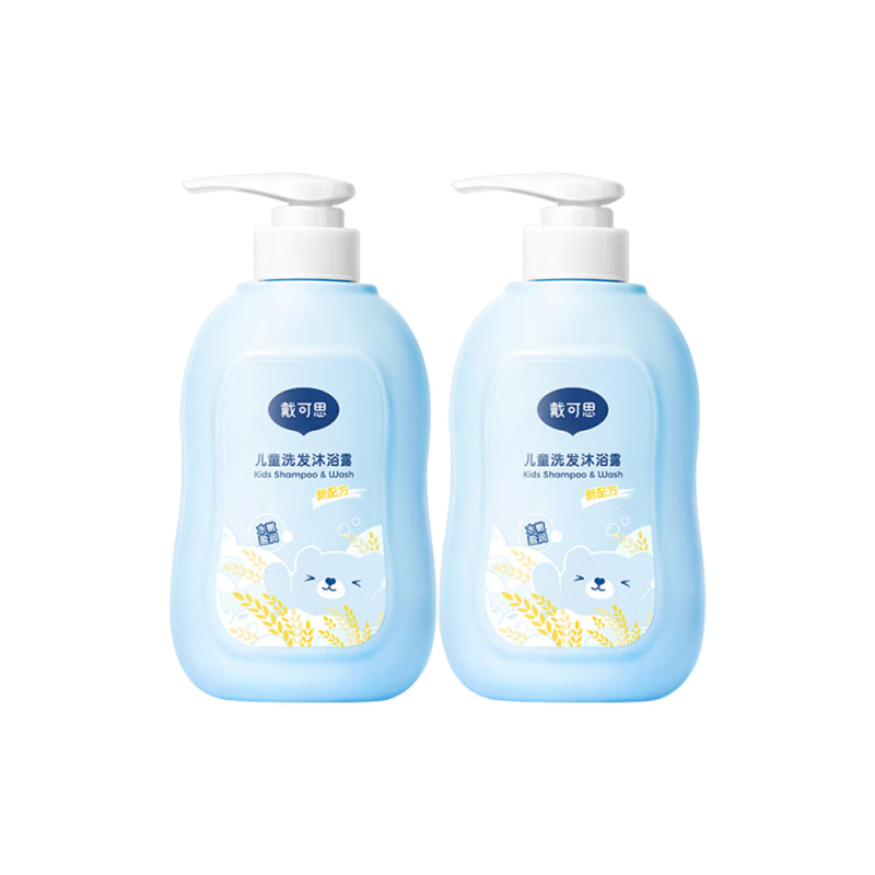 戴可思儿童沐浴露洗发水二合一 500ml*2高清大图