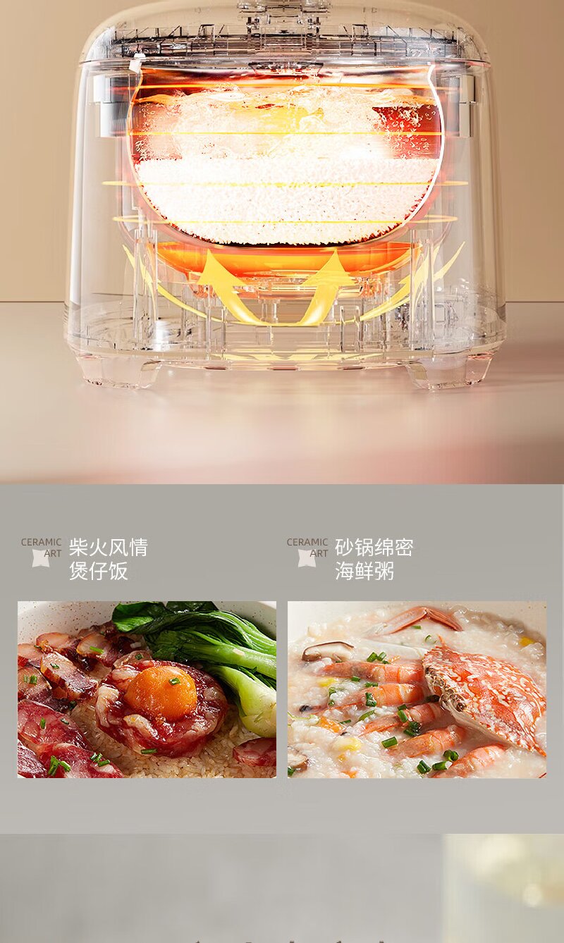 先锋 DRG-D2305 电饭煲 球釜环流 不粘陶瓷油 耐磨耐腐 2.8L容量恰到好处 曲面发热盘环绕加热高清大图