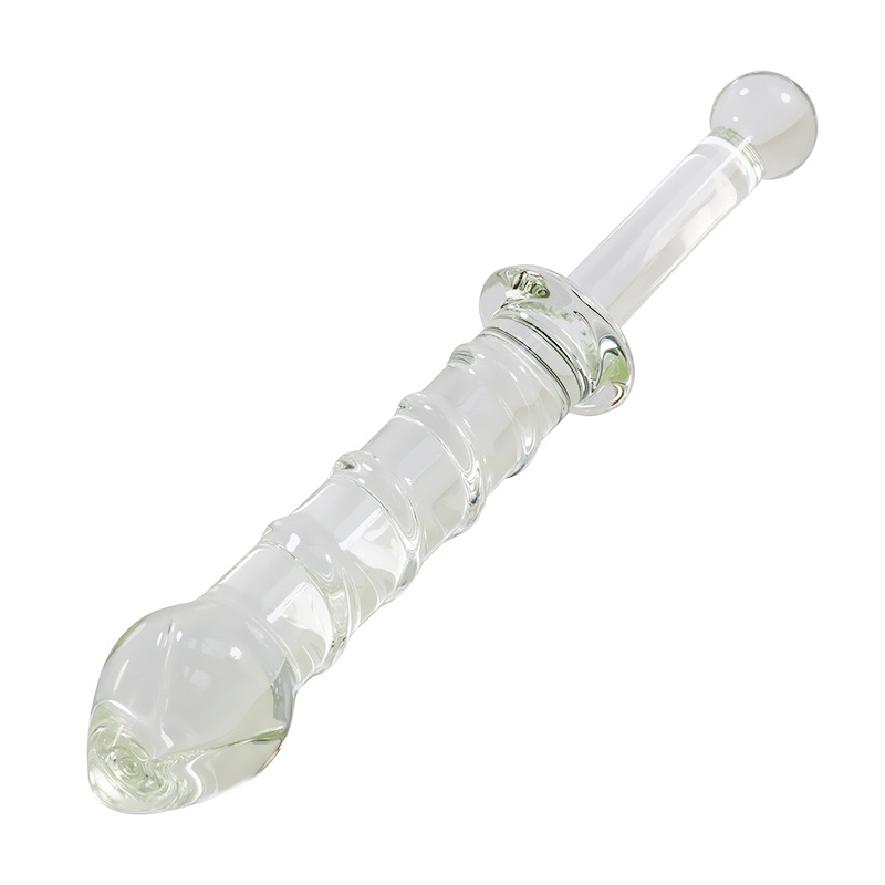 水晶玻璃透明G点按摩棒仿真阳具女用自玩后庭玩具夫妻性用品快感高清大图