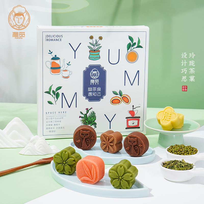 雅觅 茶食 同享 礼盒 372g/盒高清大图
