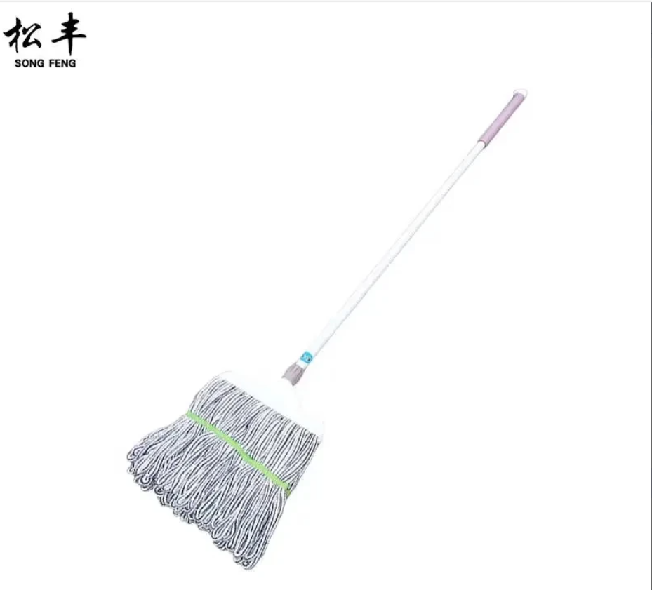 松丰(SONG FENG)不锈钢加长棉线不掉毛拖把墩布干湿两用大号拖布棉拖拖把169cmX30cm把高清大图
