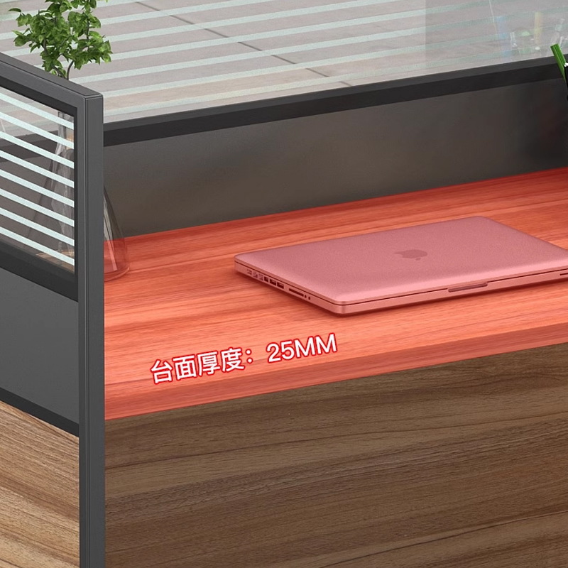 中豫鑫泽 ZYXZ5031825 屏风办公桌职员工位卡座 对坐双人位含柜椅高清大图
