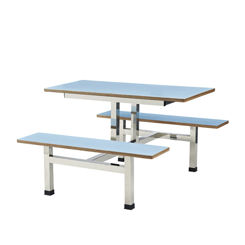 合祥源 连体餐桌椅组合 1450*1200*750mm QX-CZ26 单位:张高清大图