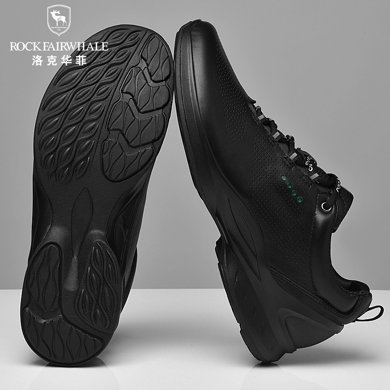 洛克华菲男鞋冬季新款男士真皮潮流运动皮鞋商务休闲鞋子男款高清大图