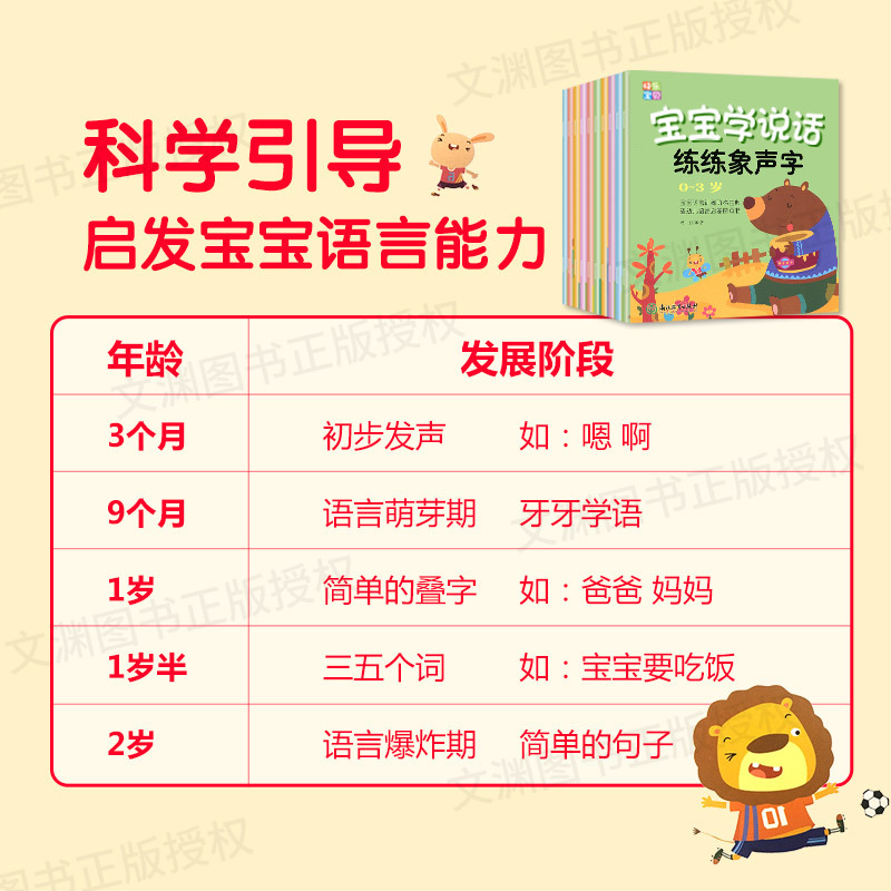 [正版]全套10册 宝宝学说话 语言启蒙书 适合一岁半到两岁宝宝看的书籍婴儿认知幼儿书本0-1-2-3岁儿童读物益智启