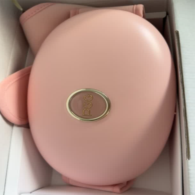 PGG揉腹仪腰部按摩器艾灸热敷暖宫腰带 W2粉2500mA(揉按热敷艾灸)