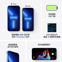 2021款Apple/苹果 iPhone 13 Pro Max 6.7英寸 全新原装未激活 移动联通电信5G全网通手机 双卡无锁 512G 远峰蓝色 港版