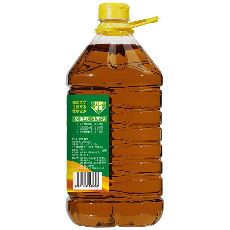 鲁花 低芥酸 浓香菜籽油 5L