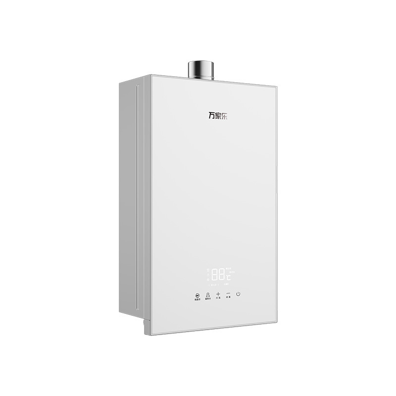 万家乐SQ30-16L5(F)*12T天然气强排式燃气快速热水器 玻璃玉石白