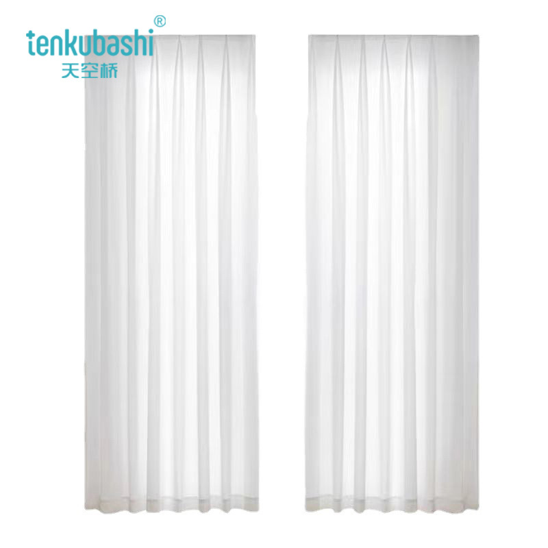 天空桥 绒布纱帘 定制 平方米