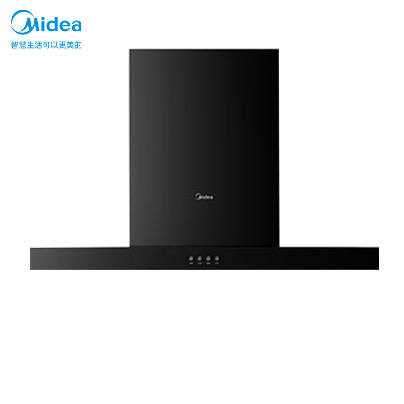 美的(Midea)油烟机 18立方大吸力欧式油烟机单机顶吸式宽屏拢烟家用百搭抽烟机CXW-200-T33P