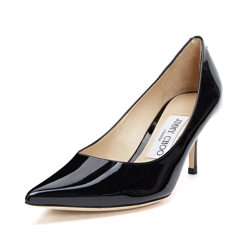 JimmyChoo/周仰杰女士LOVE65PWJ系列牛皮尖头高跟鞋