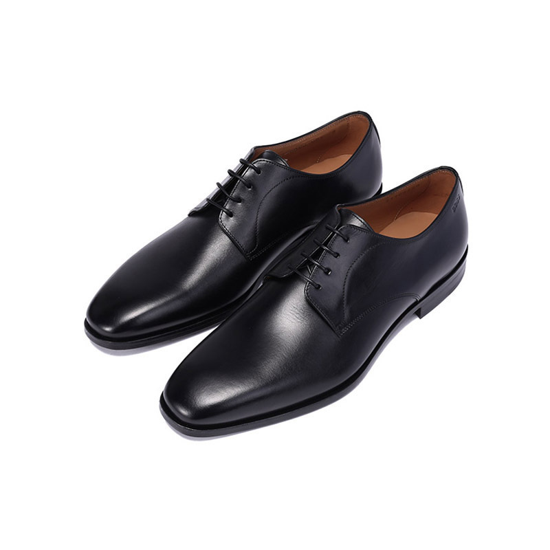 雨果博斯hugoboss男士牛皮系带商务皮鞋德比鞋50470980