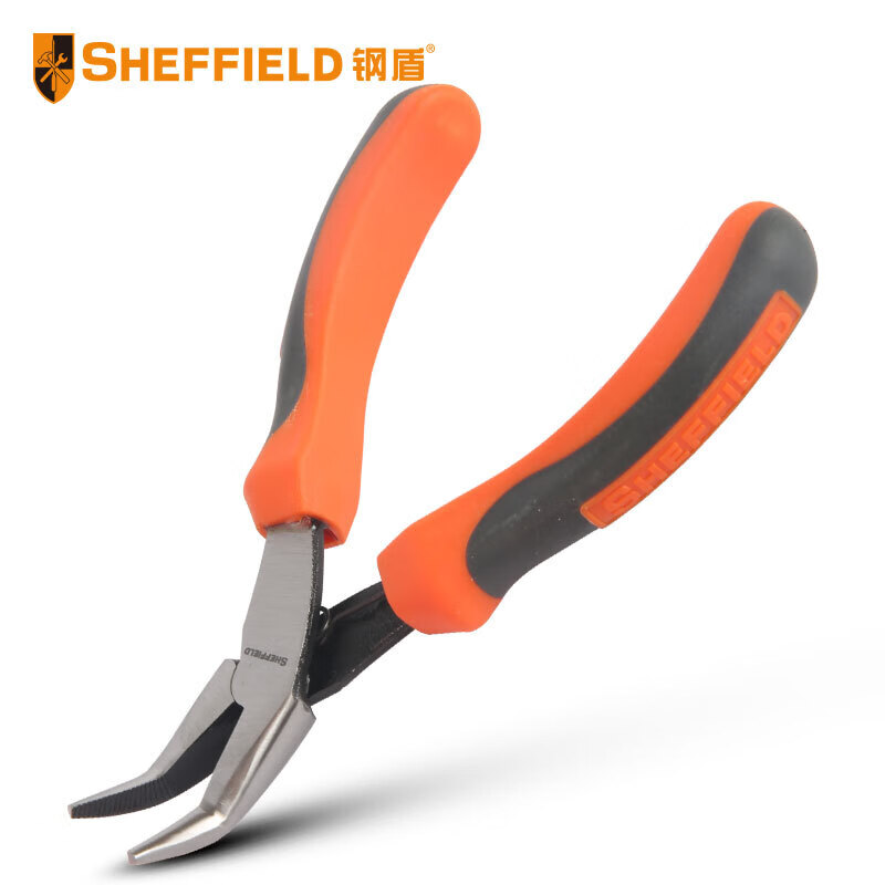 钢盾(SHEFFIELD) S035044 省力型迷你弯嘴钳5.5【家用】