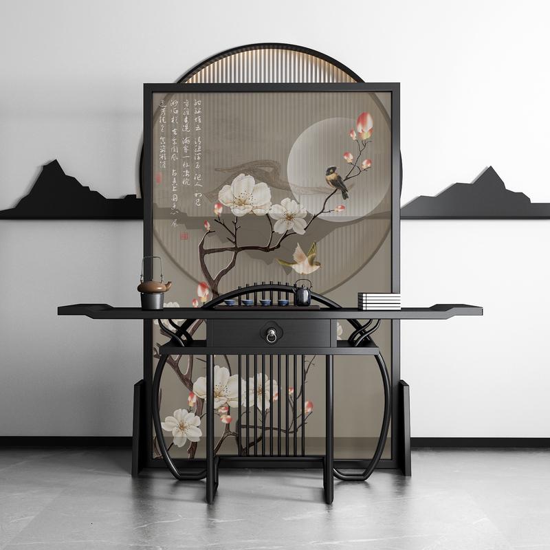 新中式屏风隔断客厅进玄关简约现代时尚卧室遮挡家用小户型座屏 左右镂空(200*180cm) 整装高清大图