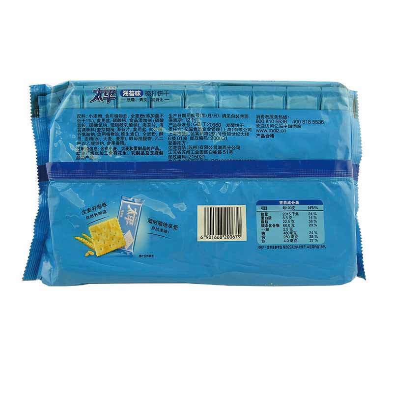 太平 梳打饼干海苔口味400g/袋