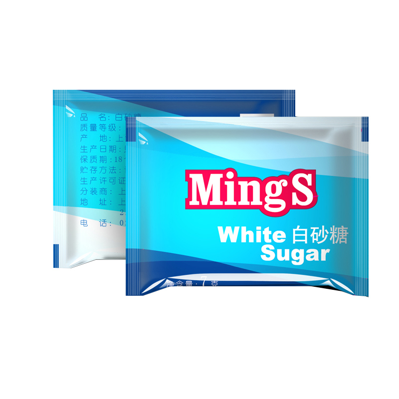 铭氏(Ming’s) 白糖包7gX100包 精制级白砂糖 咖啡糖包 调糖咖啡伴侣